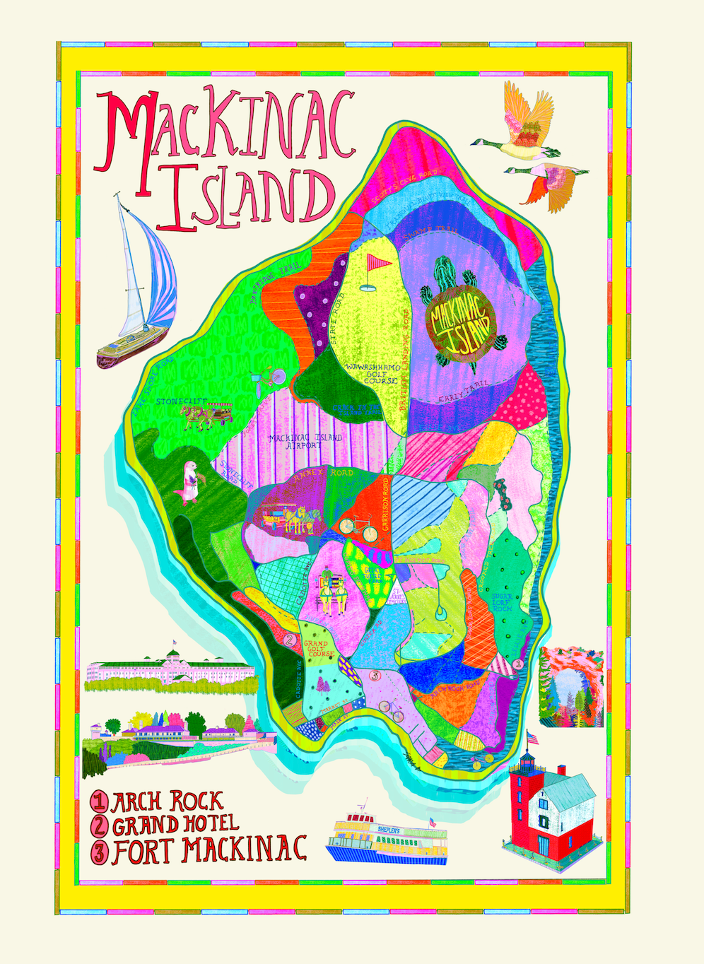 Map of Mackinac